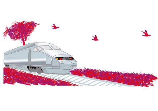 illustration  tgv pour la SNCF